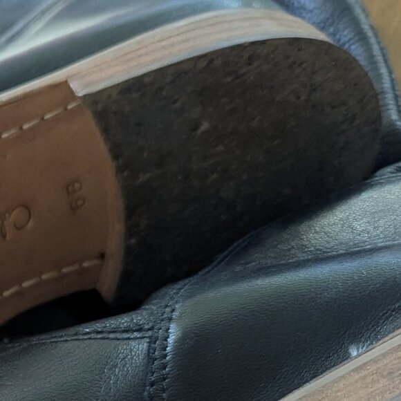 Cole Haan x Nike Air Black Western Slouchy Minimalist Leather Boots Women's 6 - Picture 7 of 8